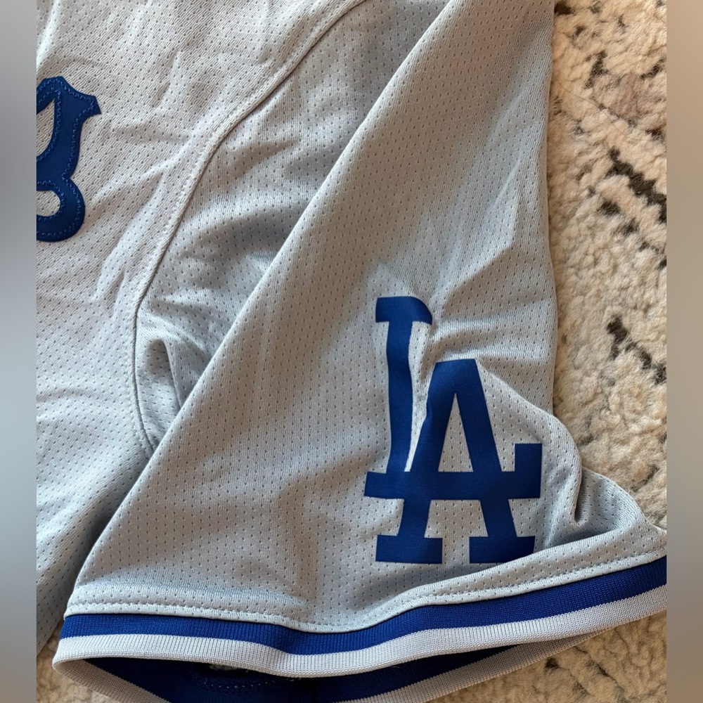 Nike LA Los Angeles Dodgers Tommy Edman #25 MLB Baseball Gray Jersey Men’s Sz: M - Picture 5 of 8